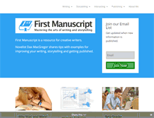 Tablet Screenshot of firstmanuscript.com